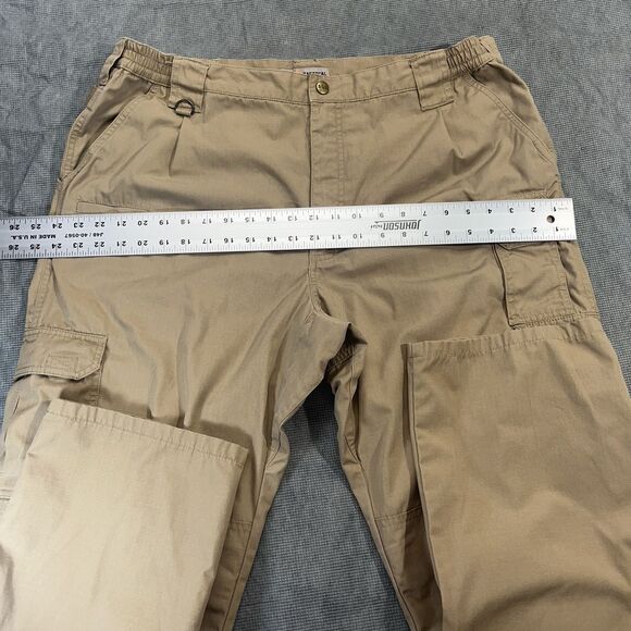 5.11 Tactical Stryke Pants Men 40x32 Brown Khaki Cargo Ripstop Utility Elastic - Picture 13 of 16